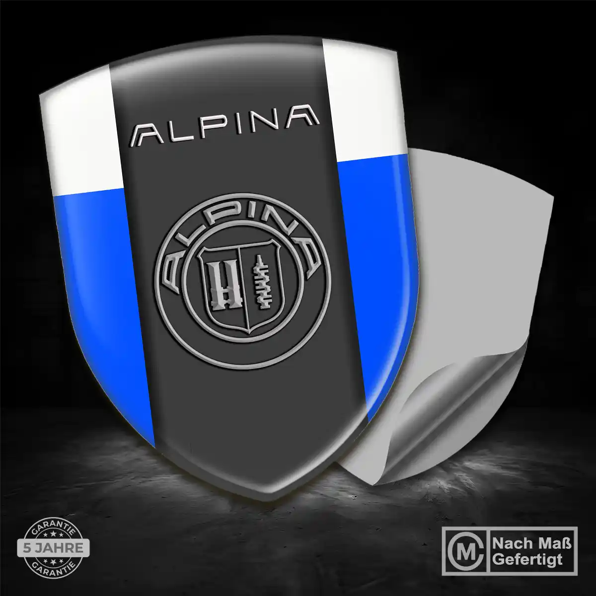 BMW Alpina Emblem Aufkleber Wappen Stilvolles Design