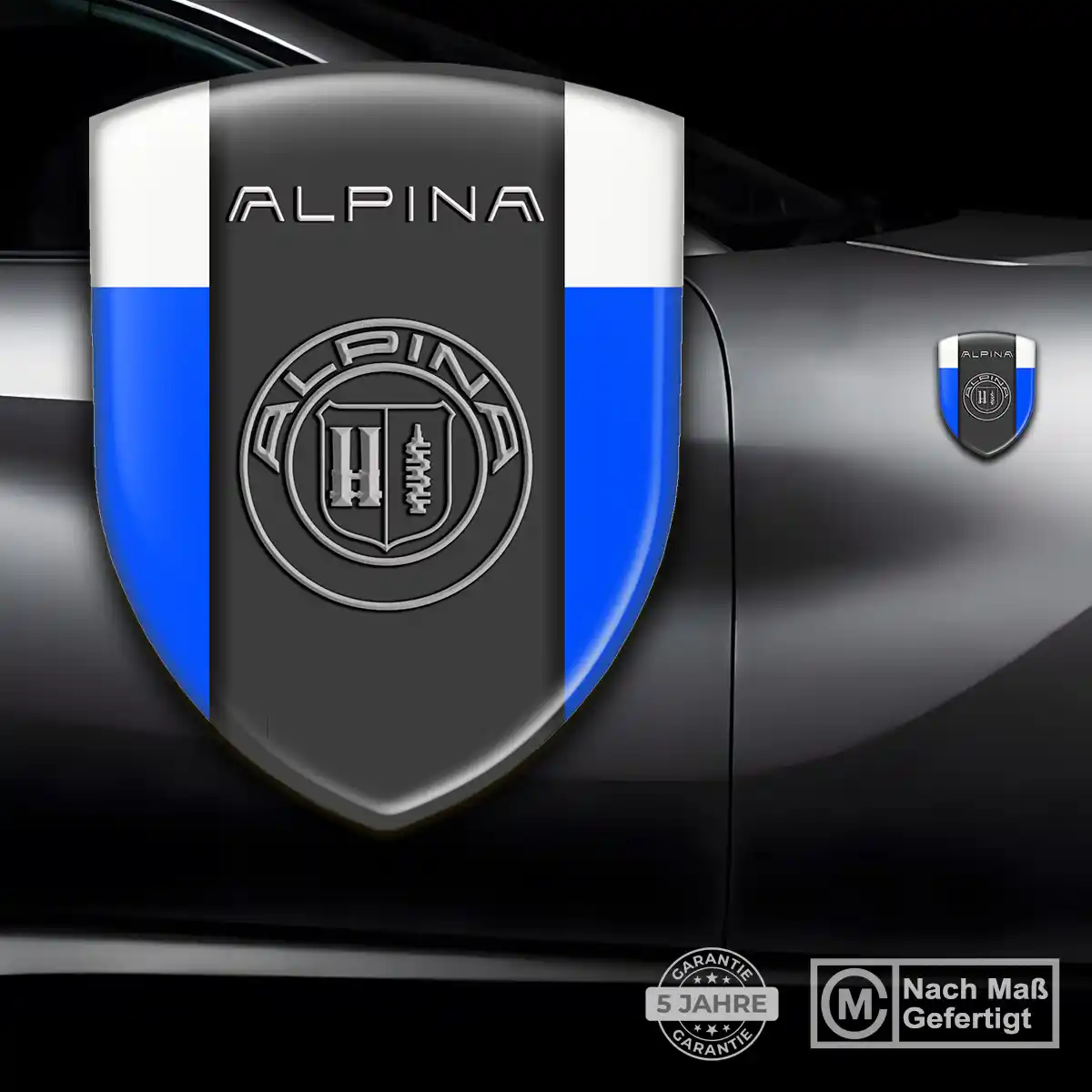 BMW Alpina Emblem Aufkleber Wappen Stilvolles Design