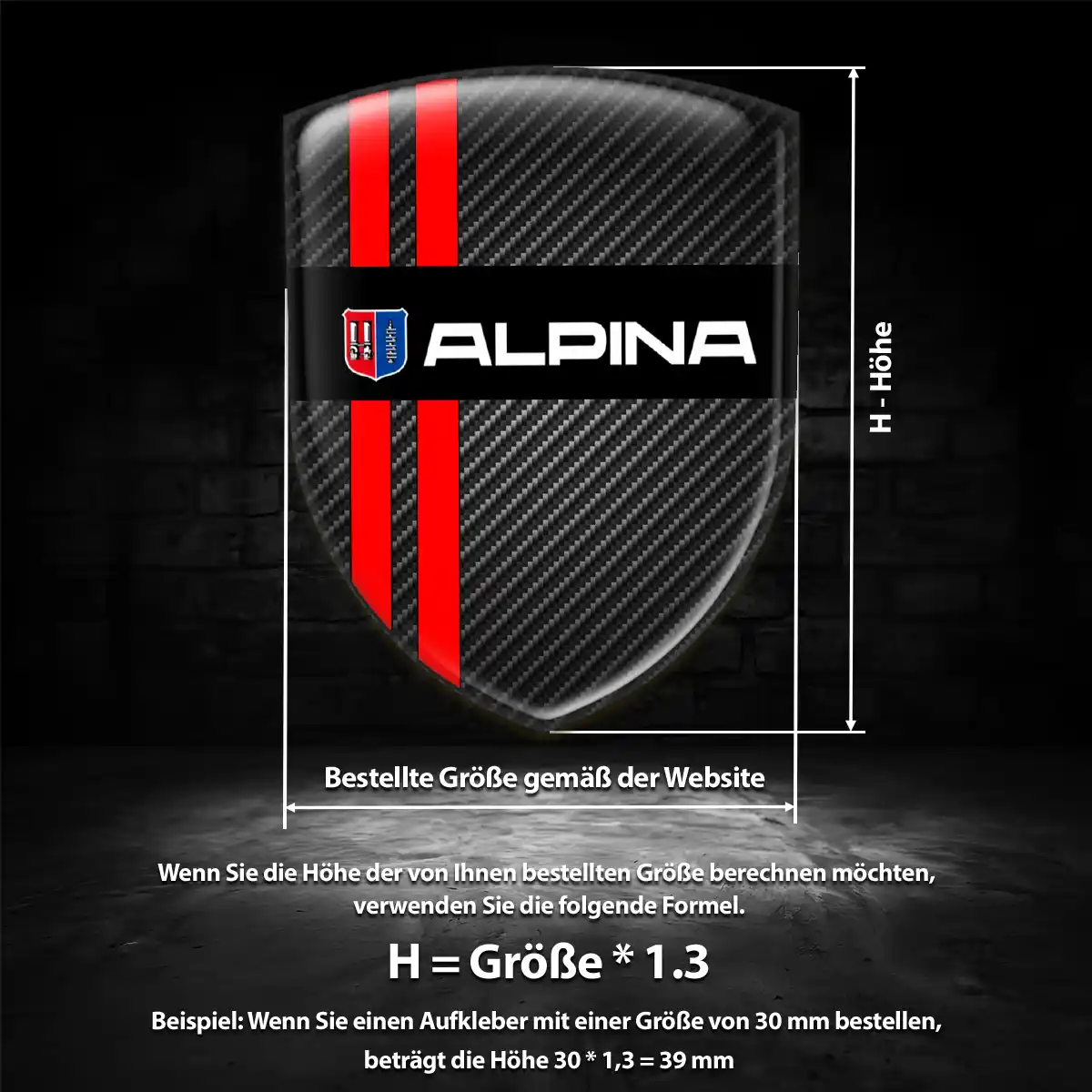 BMW Alpina Emblem Auto Stilvolles Design