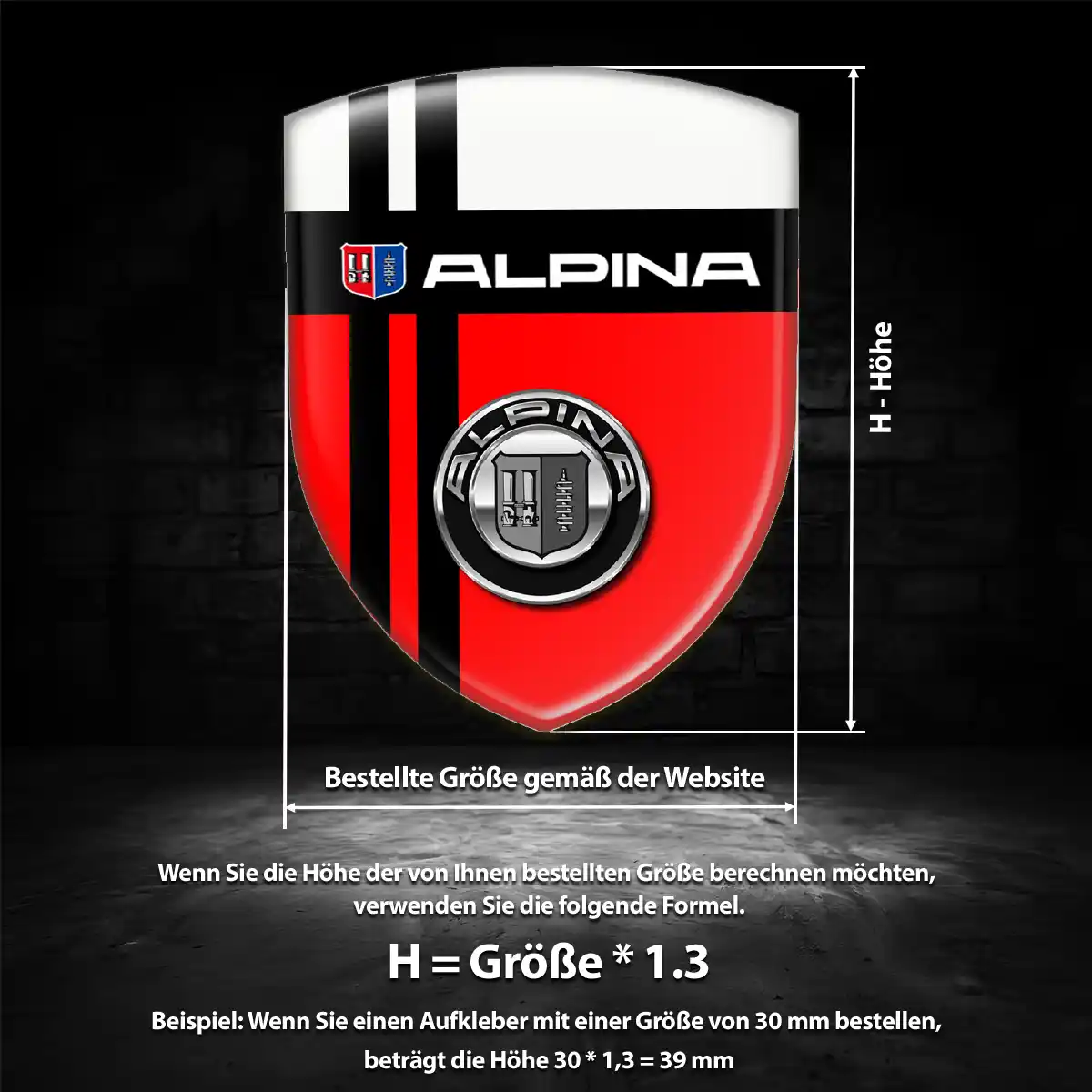 BMW Alpina Emblem Stilvolles Design