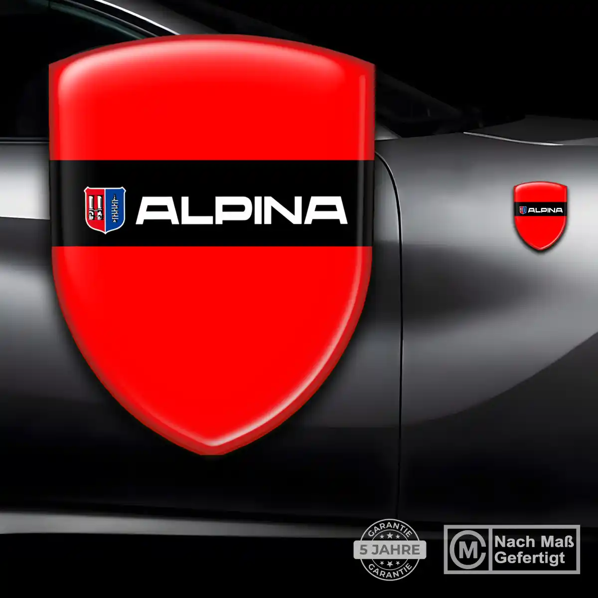 BMW Alpina Emblem Wappen Aufkleber Auto Hohe Qualität