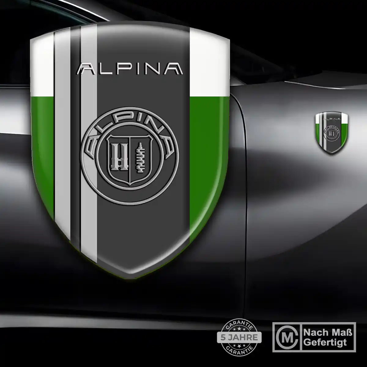 BMW Alpina Emblem Wappen Aufkleber Auto Stilvolles Design
