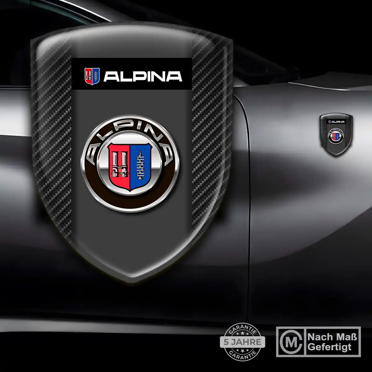 BMW Alpina Emblem Wappen Aufkleber Hohe Qualität
