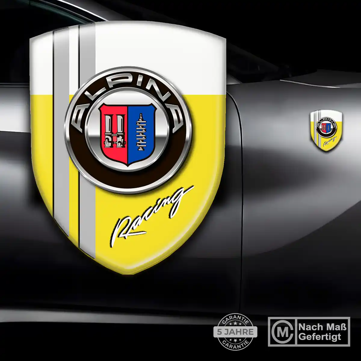 BMW Alpina Emblem Wappen Aufkleber Premium-Edition