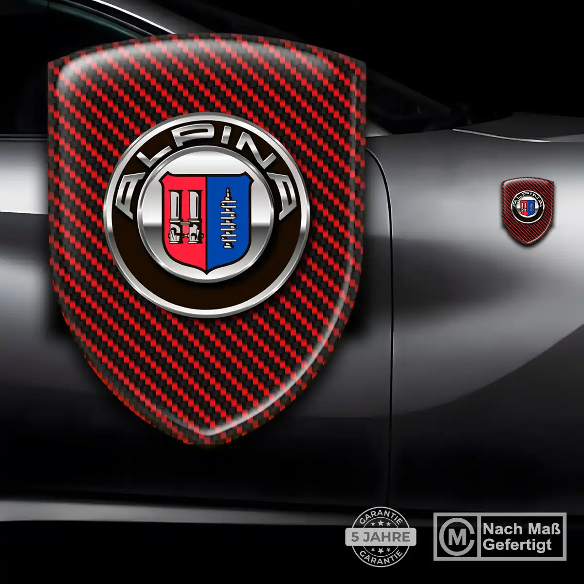 BMW Alpina Emblem Wappen Aufkleber Stilvolles Design