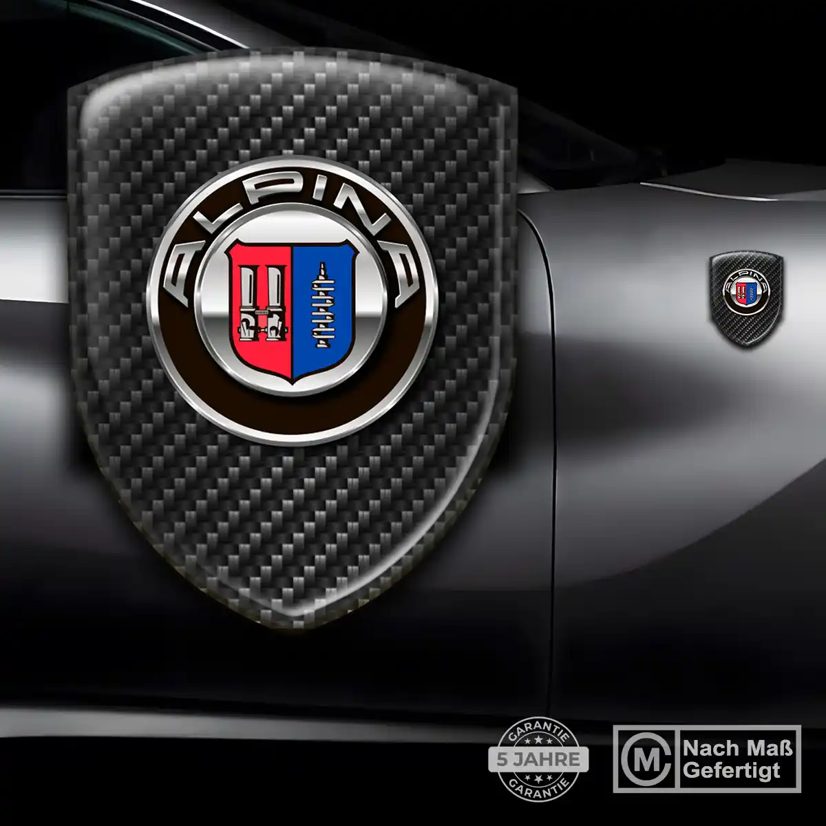 BMW Alpina Emblem Wappen Auto Stilvolles Design
