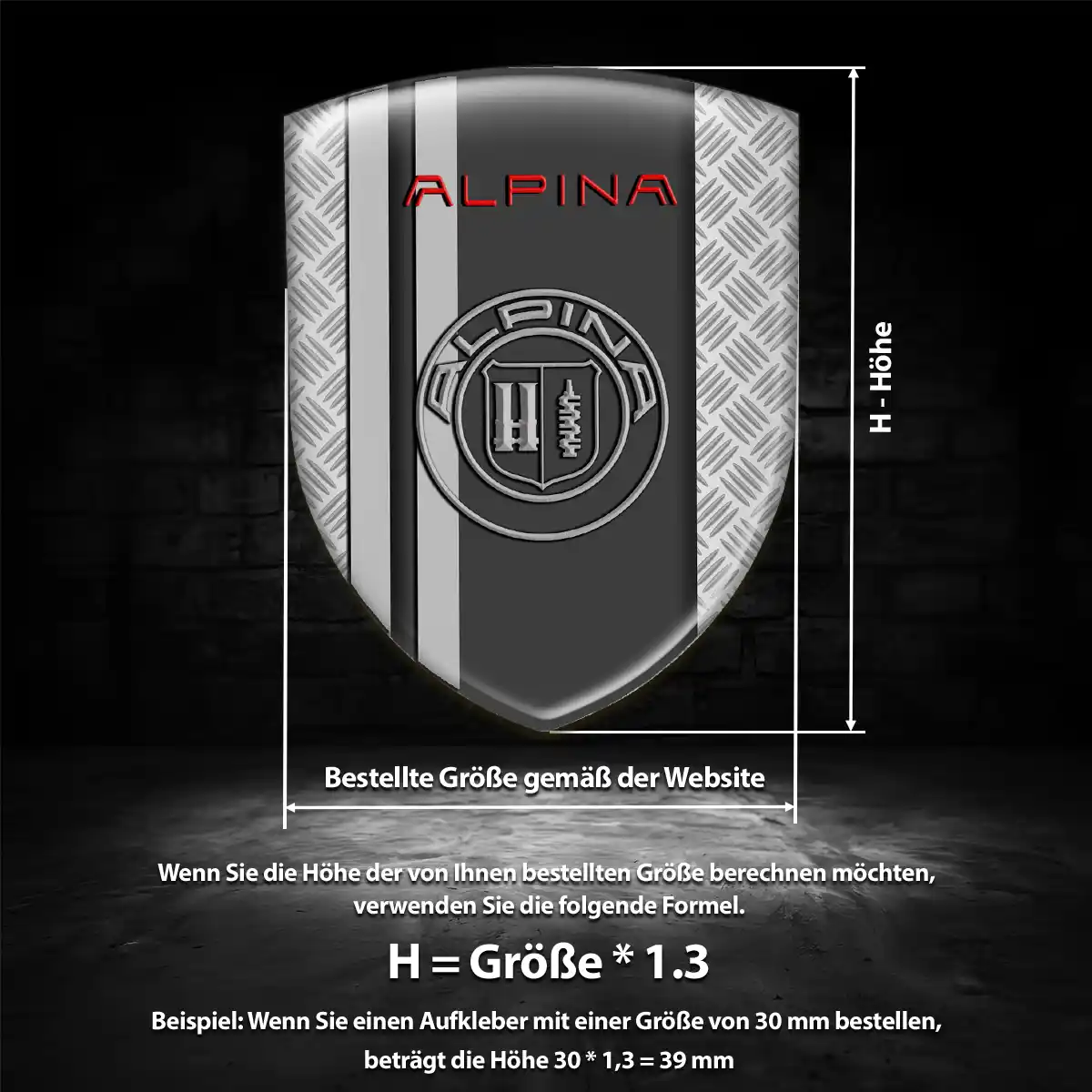 BMW Alpina Embleme Auto Hohe Qualität