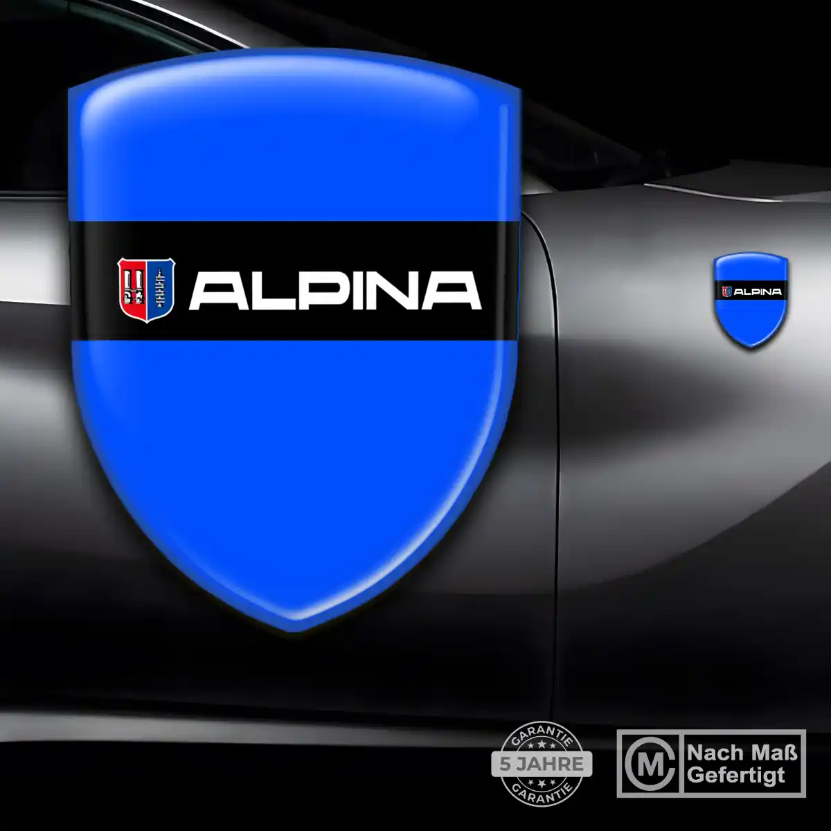 BMW Alpina Embleme Silikon Aufkleber Hohe Qualität