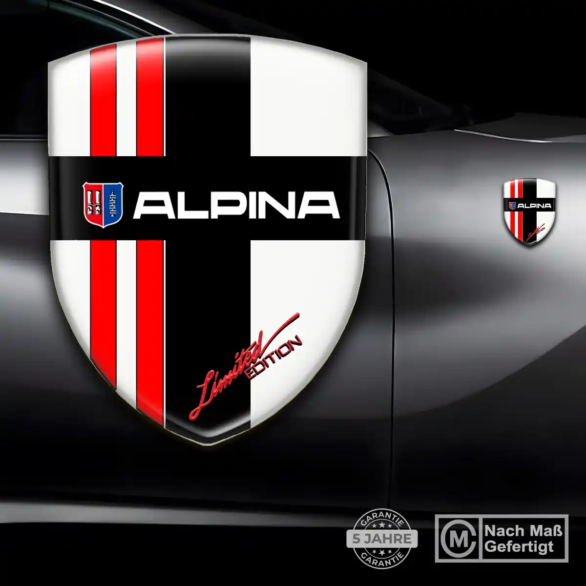 BMW Alpina Silikon Aufkleber Auto Stilvolles Design