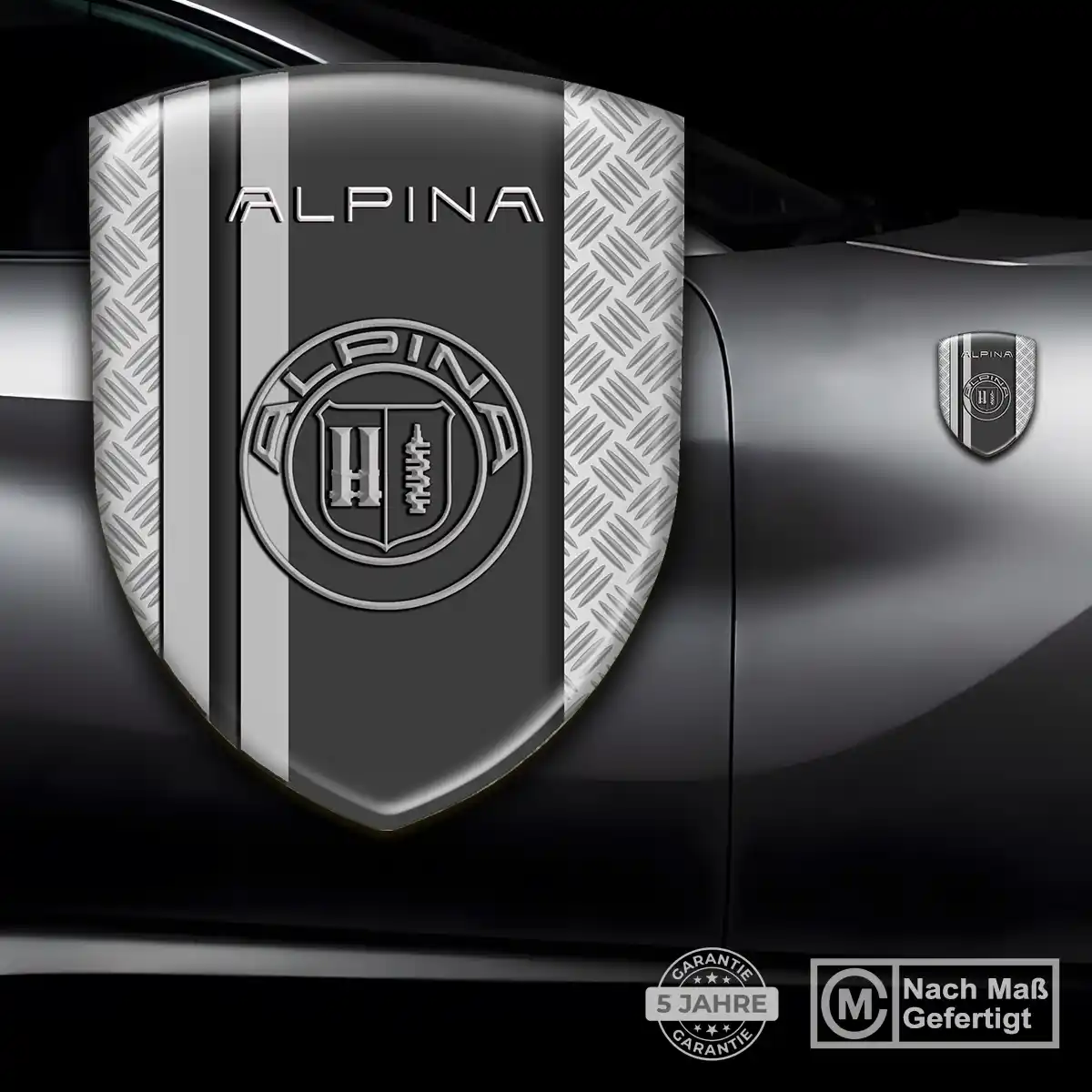 BMW Alpina Silikon Aufkleber Embleme Auto Stilvolles Design