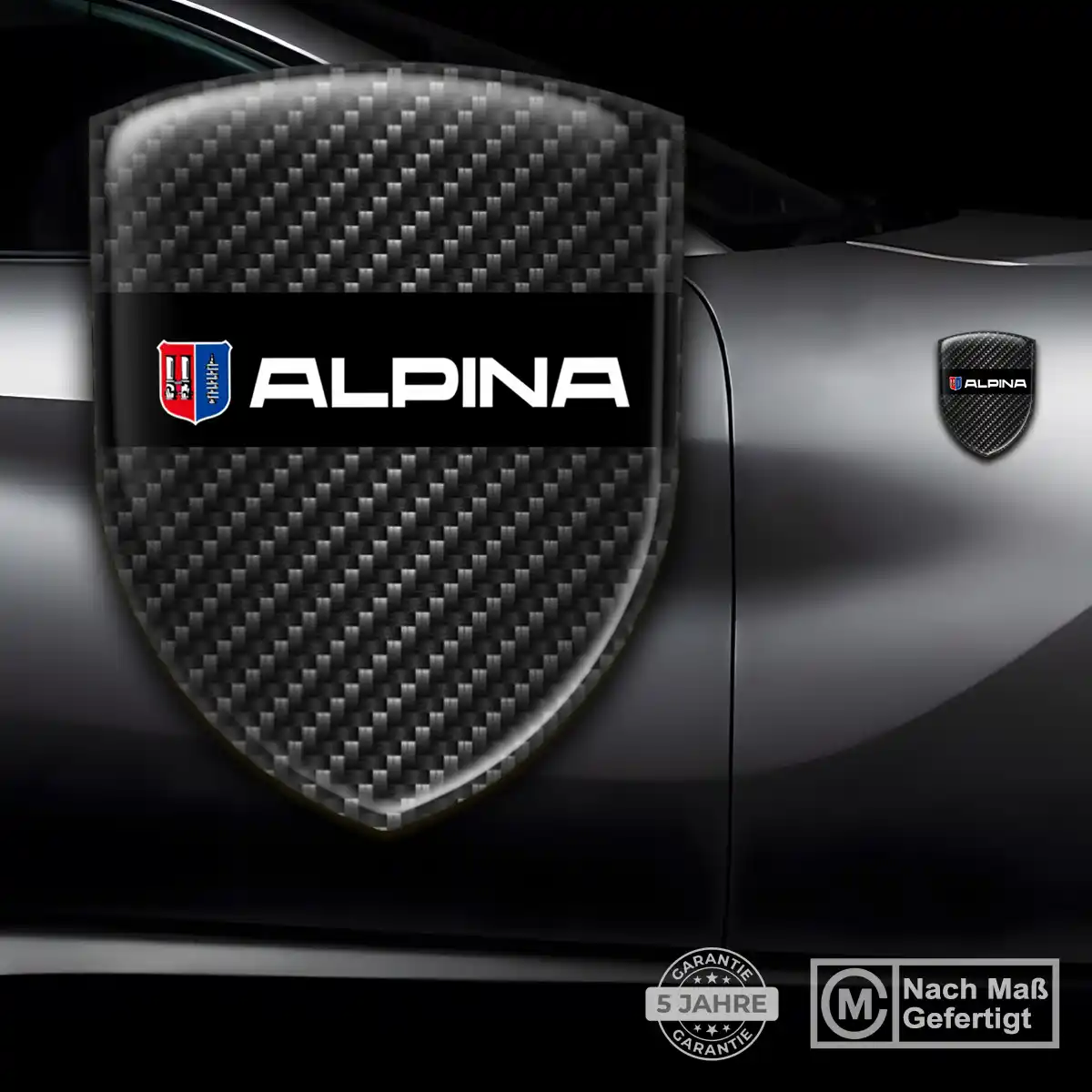 BMW Alpina Silikon Aufkleber Embleme Hohe Qualität