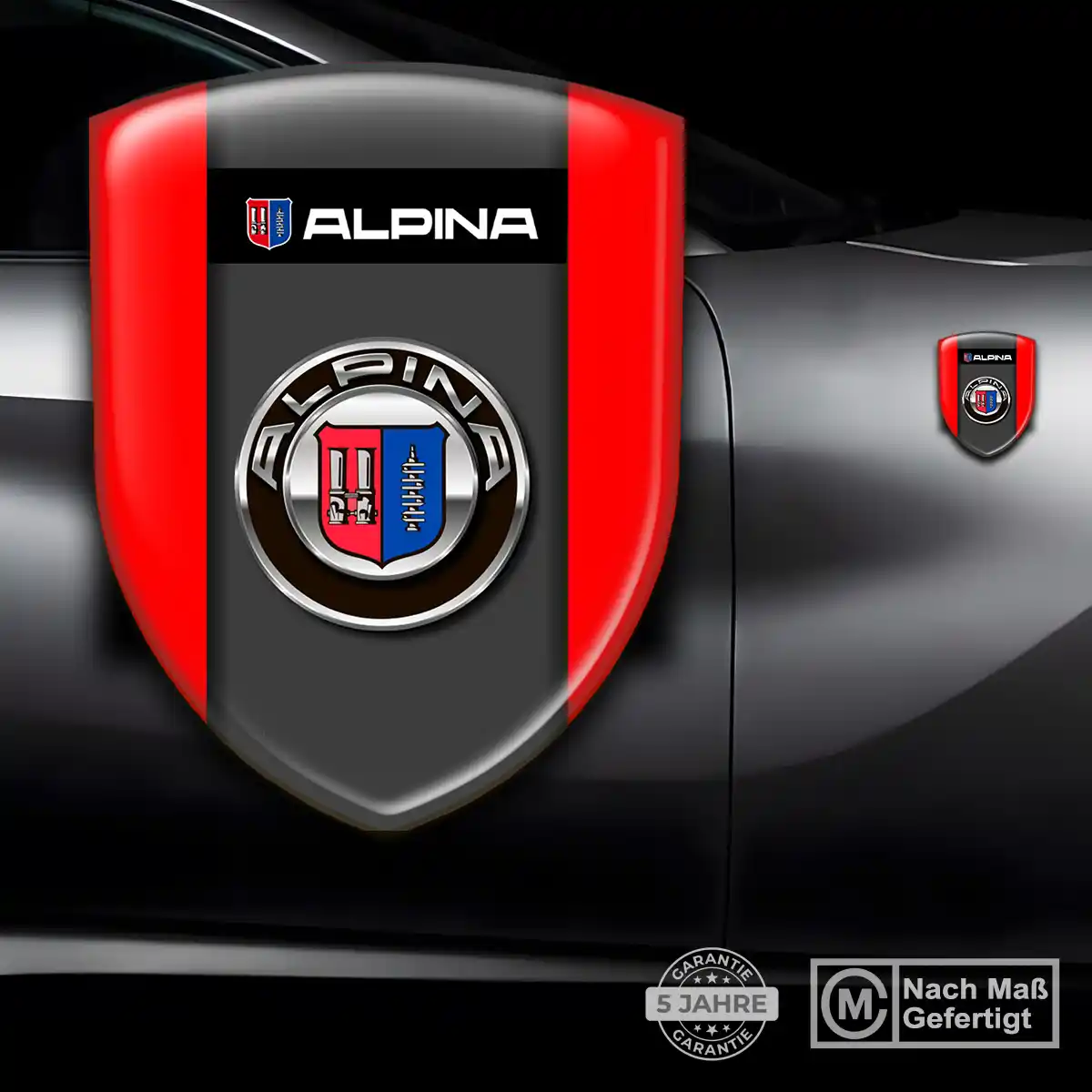 BMW Alpina Silikon Aufkleber Embleme Premium-Edition
