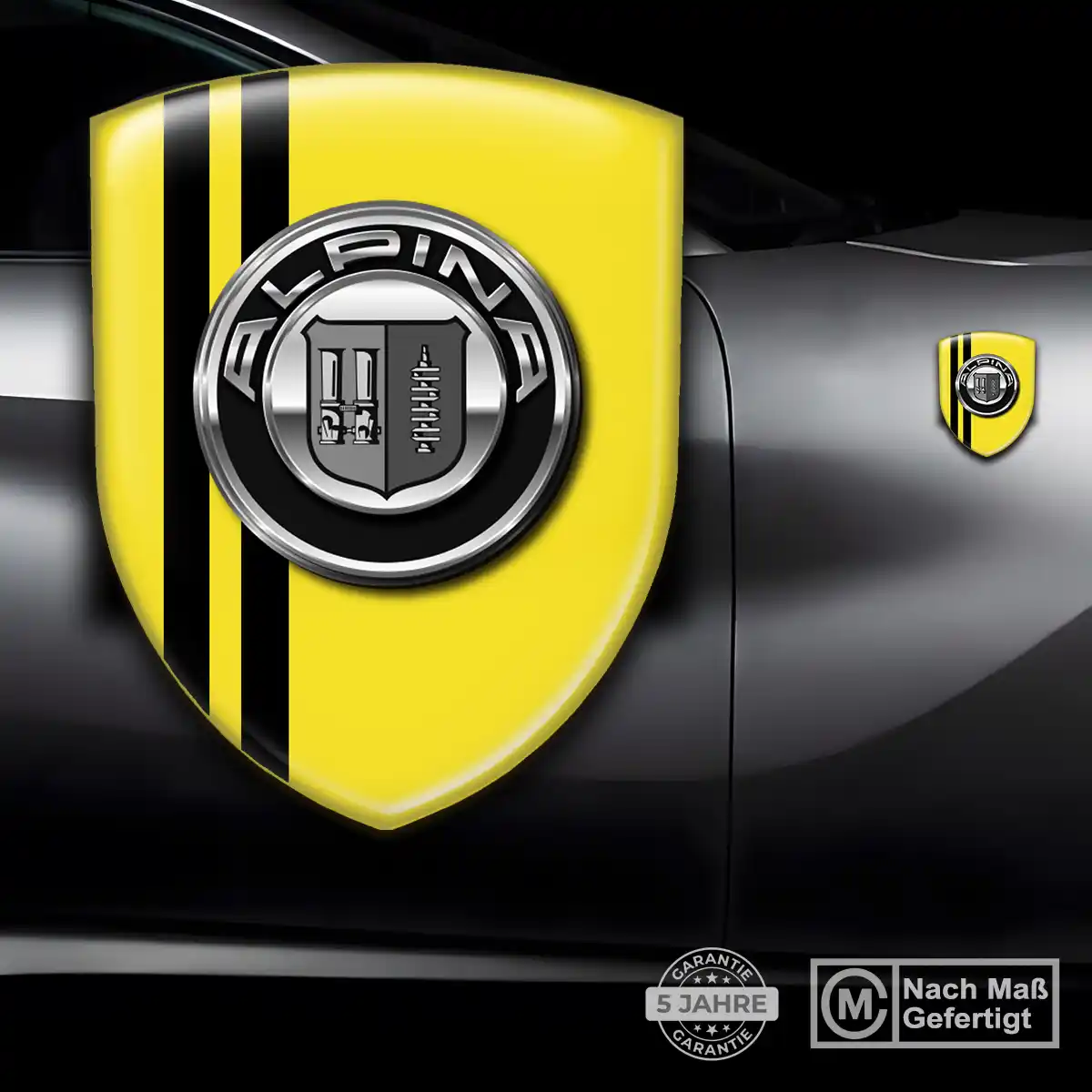 BMW Alpina Silikon Aufkleber Wappen Auto Hohe Qualität