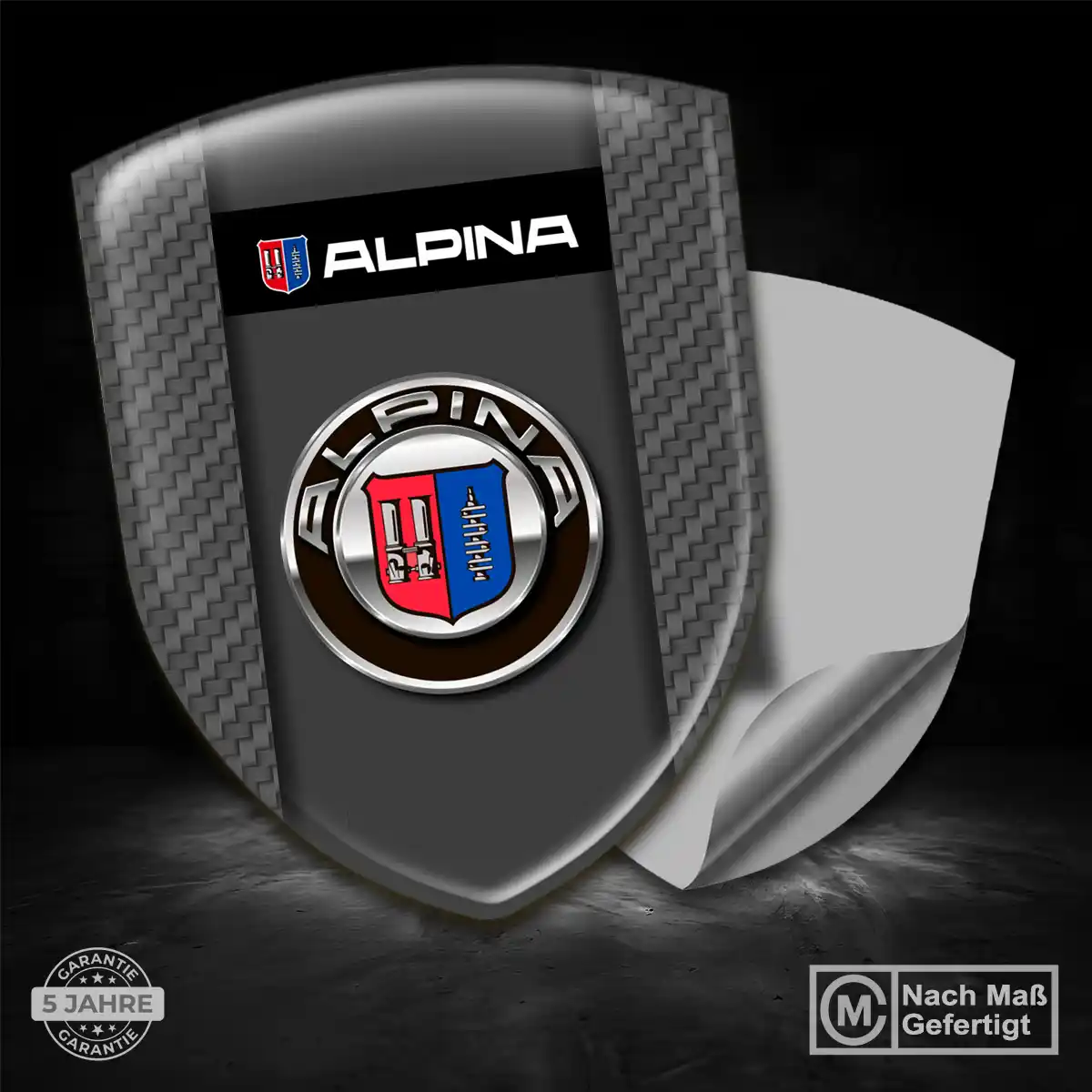 BMW Alpina Wappen Aufkleber Auto Stilvolles Design
