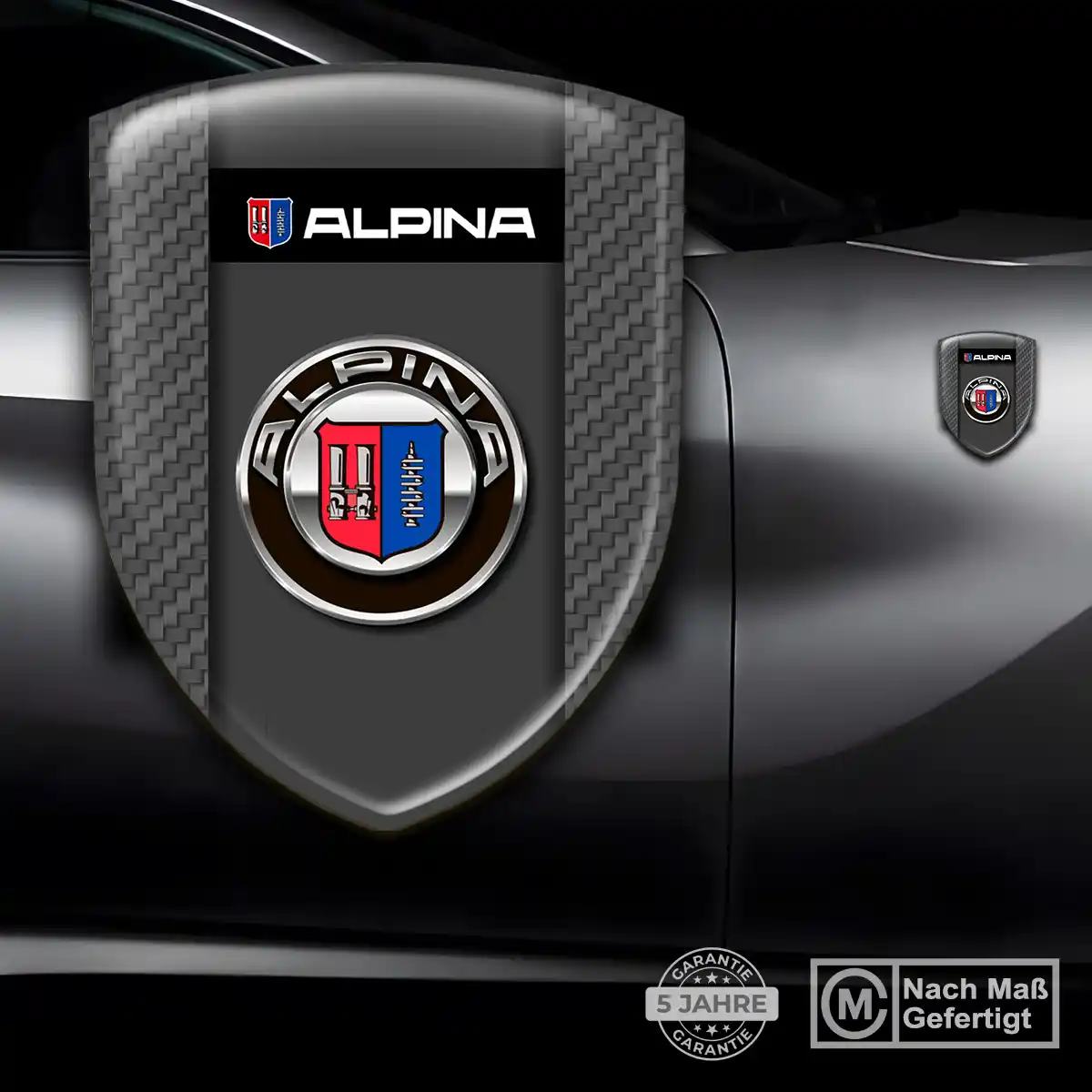 BMW Alpina Wappen Aufkleber Auto Stilvolles Design
