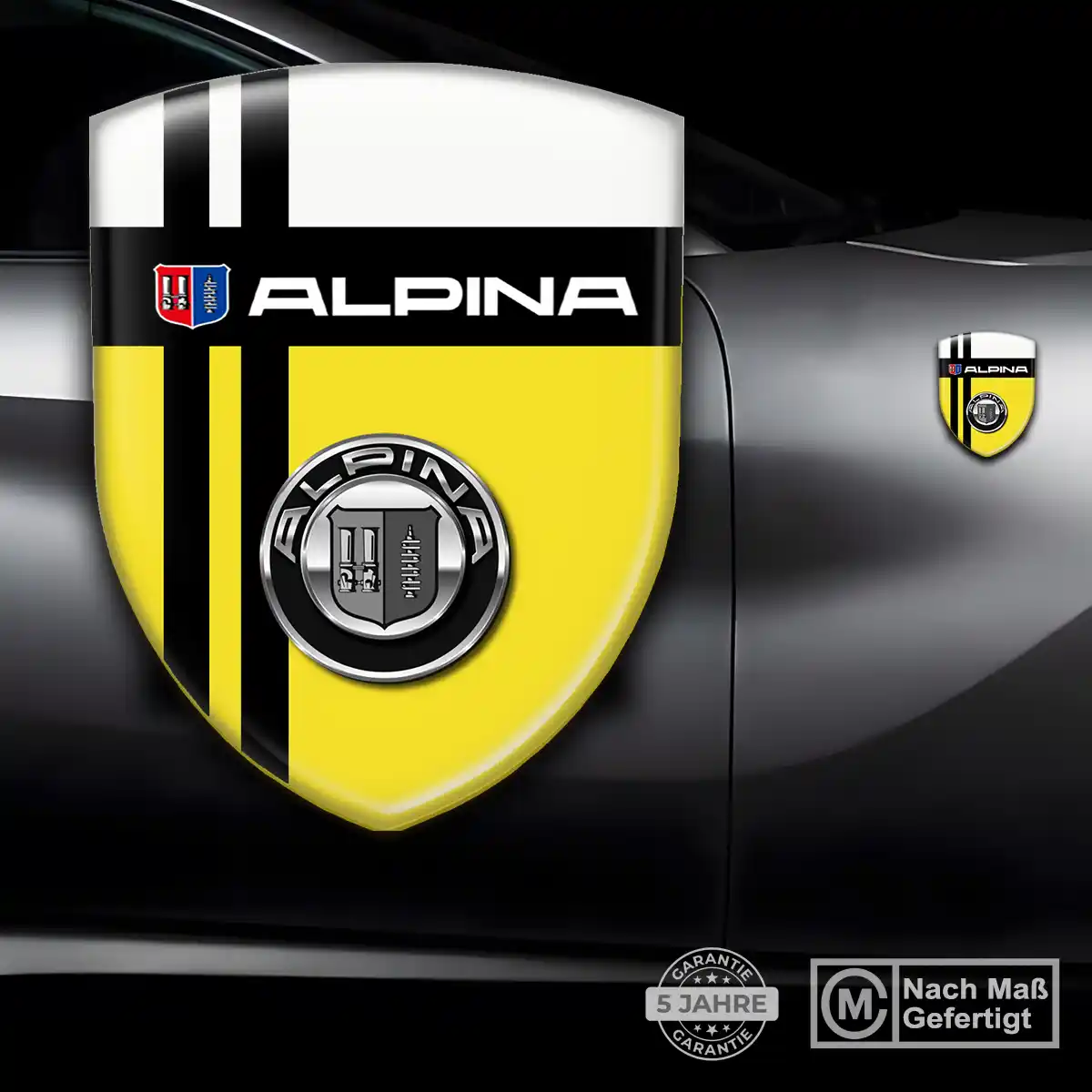 BMW Alpina Wappen Aufkleber Emblem Auto Hohe Qualität