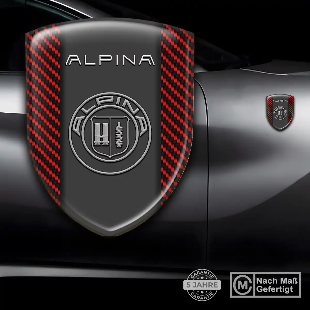 BMW Alpina Wappen Aufkleber Emblem Auto Stilvolles Design