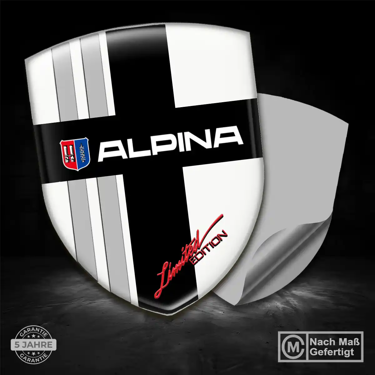 BMW Alpina Wappen Aufkleber Emblem Stilvolles Design