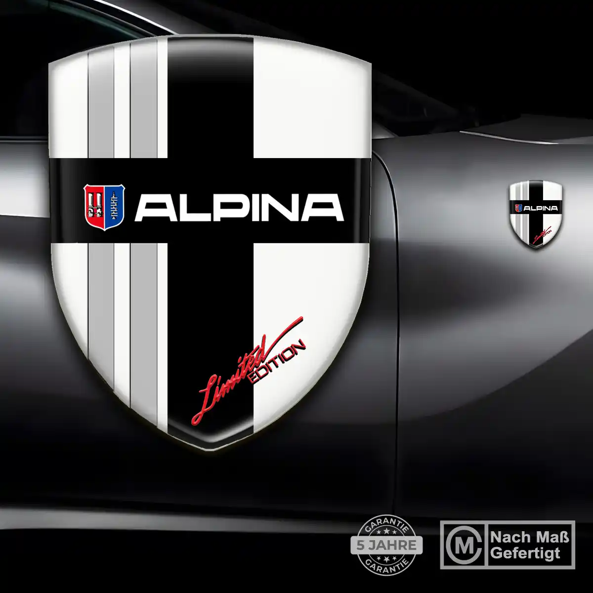 BMW Alpina Wappen Aufkleber Emblem Stilvolles Design