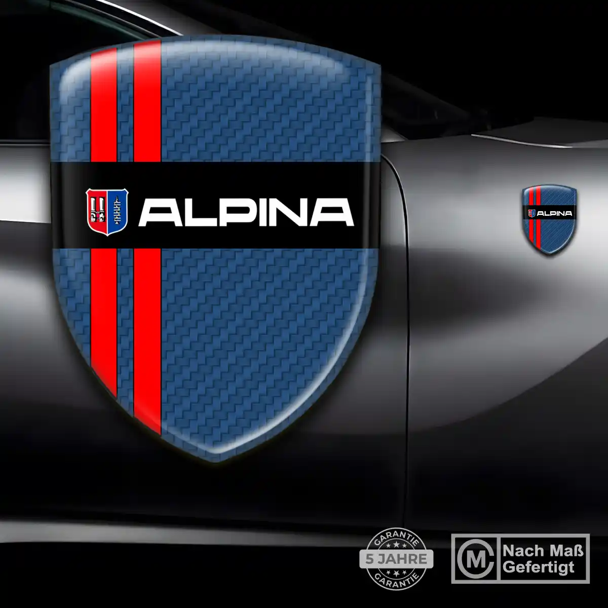BMW Alpina Wappen Aufkleber Premium-Edition