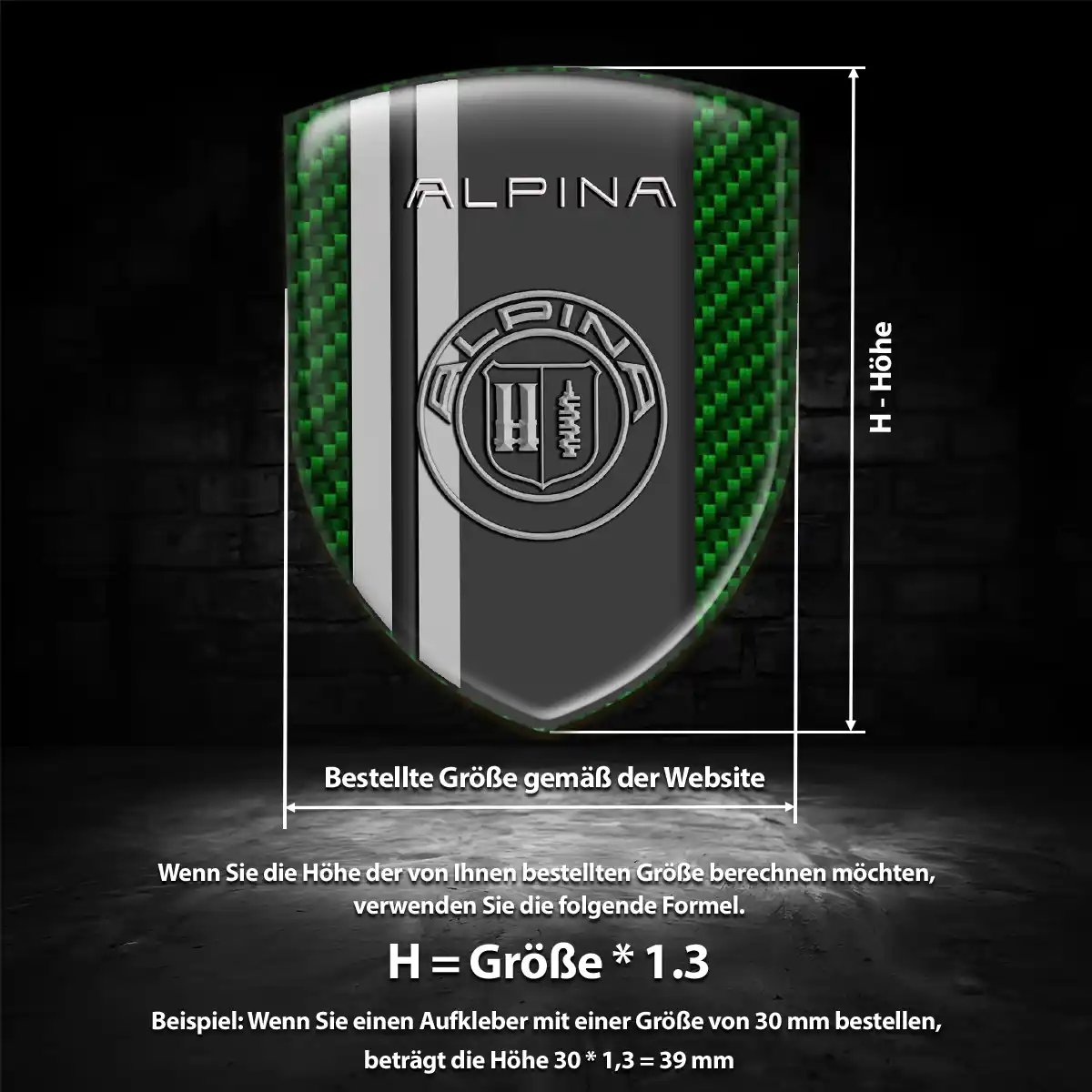 BMW Alpina Wappen Aufkleber Stilvolles Design