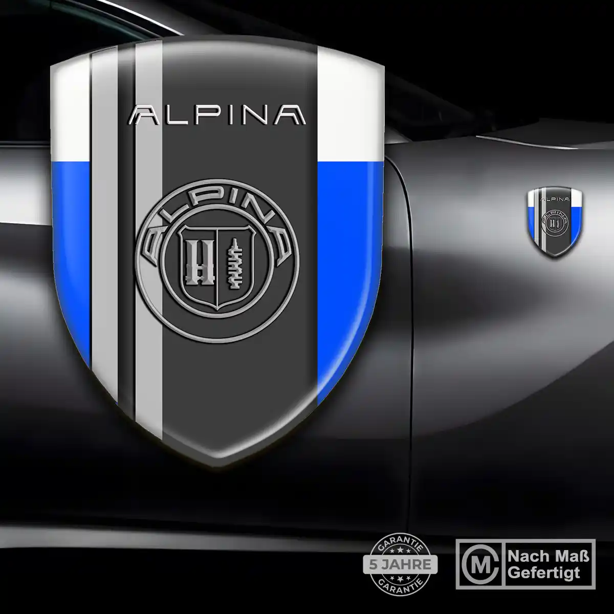 BMW Alpina Wappen Emblem Aufkleber Auto Stilvolles Design