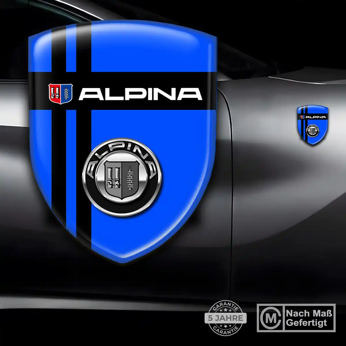 BMW Alpina Wappen Emblem Aufkleber Hohe Qualität