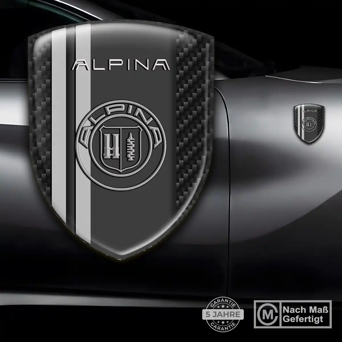 BMW Alpina Wappen Emblem Auto Stilvolles Design