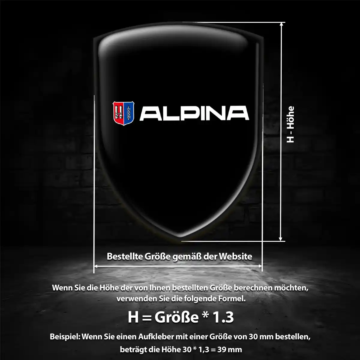 BMW Alpina Wappen Emblem Premium-Edition