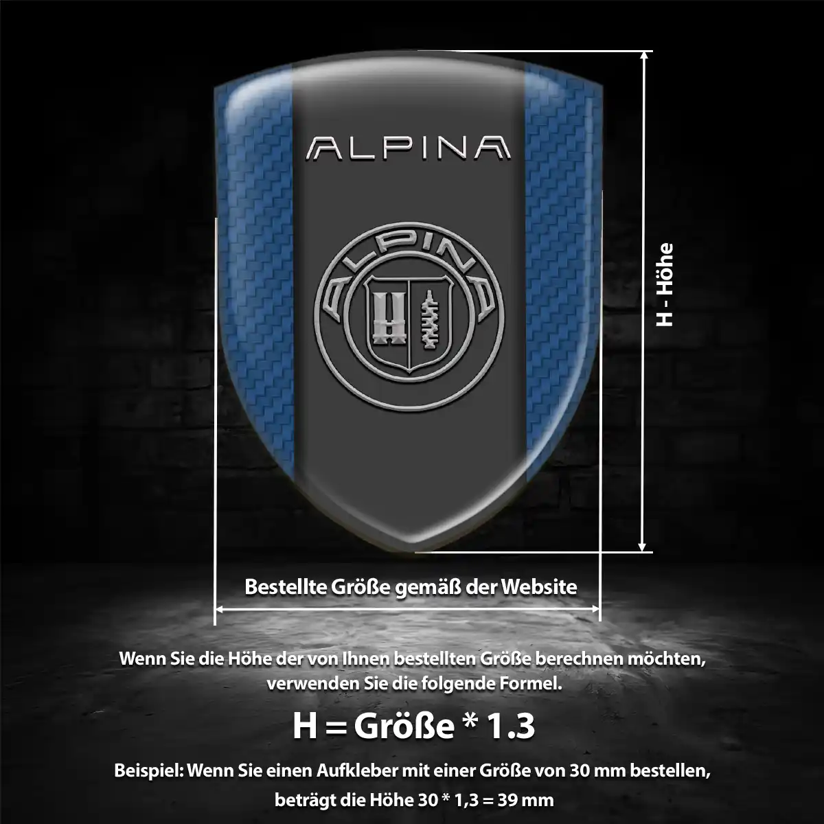 BMW Alpina Wappen Emblem Stilvolles Design