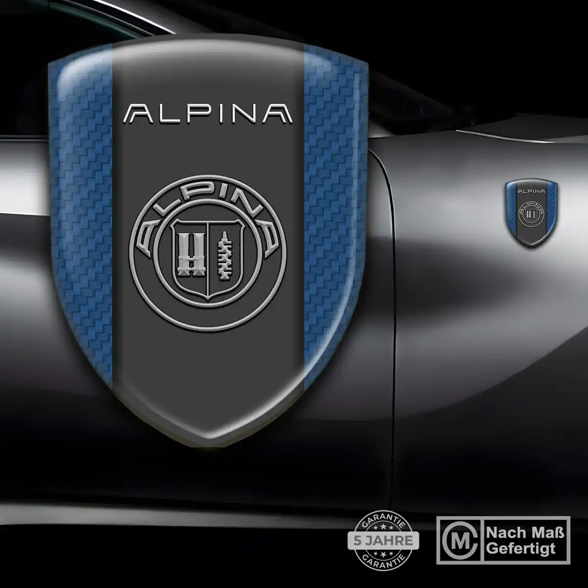 BMW Alpina Wappen Emblem Stilvolles Design