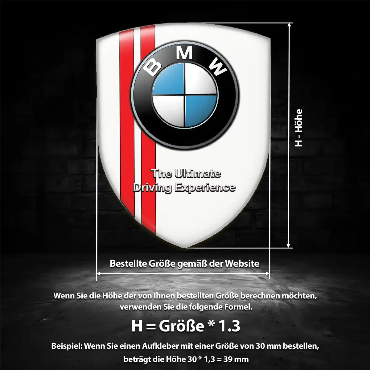 BMW Aufkleber 3D Gel Emblem Auto Hohe Qualität