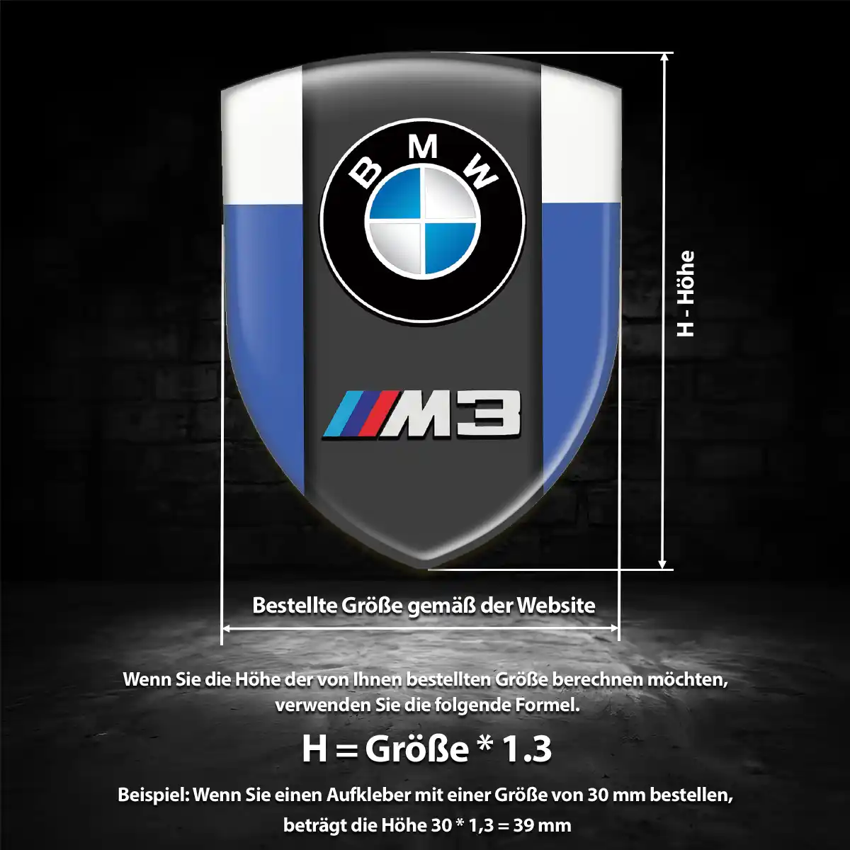 BMW Aufkleber 3D Gel Emblem Auto Luxus-Edition