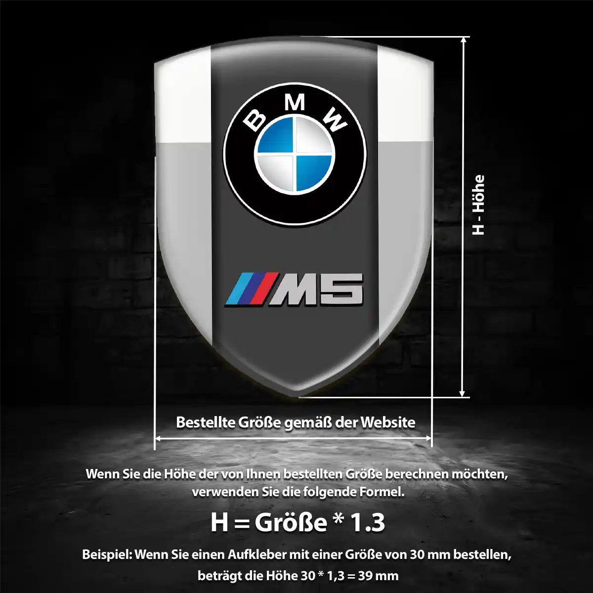 BMW Aufkleber 3D Gel Emblem Auto Premium-Edition