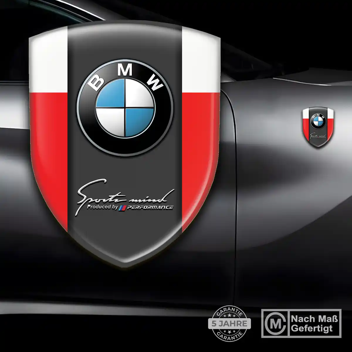 BMW Aufkleber 3D Gel Emblem Hochwertiges Harz