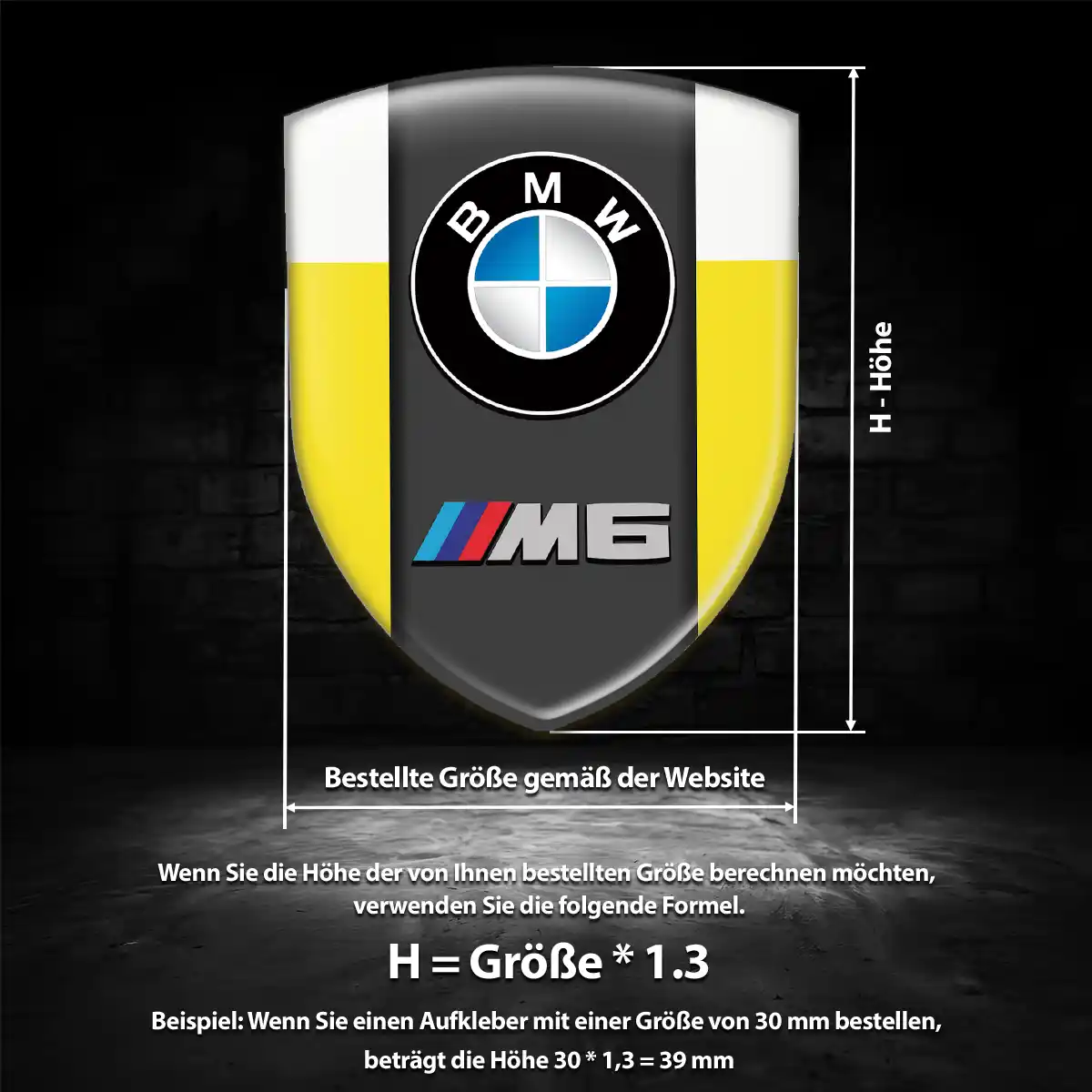 BMW Aufkleber 3D Gel Emblem Luxus-Edition