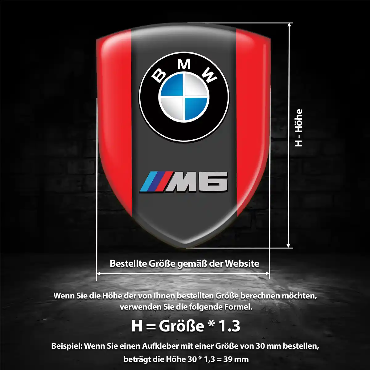 BMW Aufkleber 3D Gel Embleme Auto Hohe Qualität