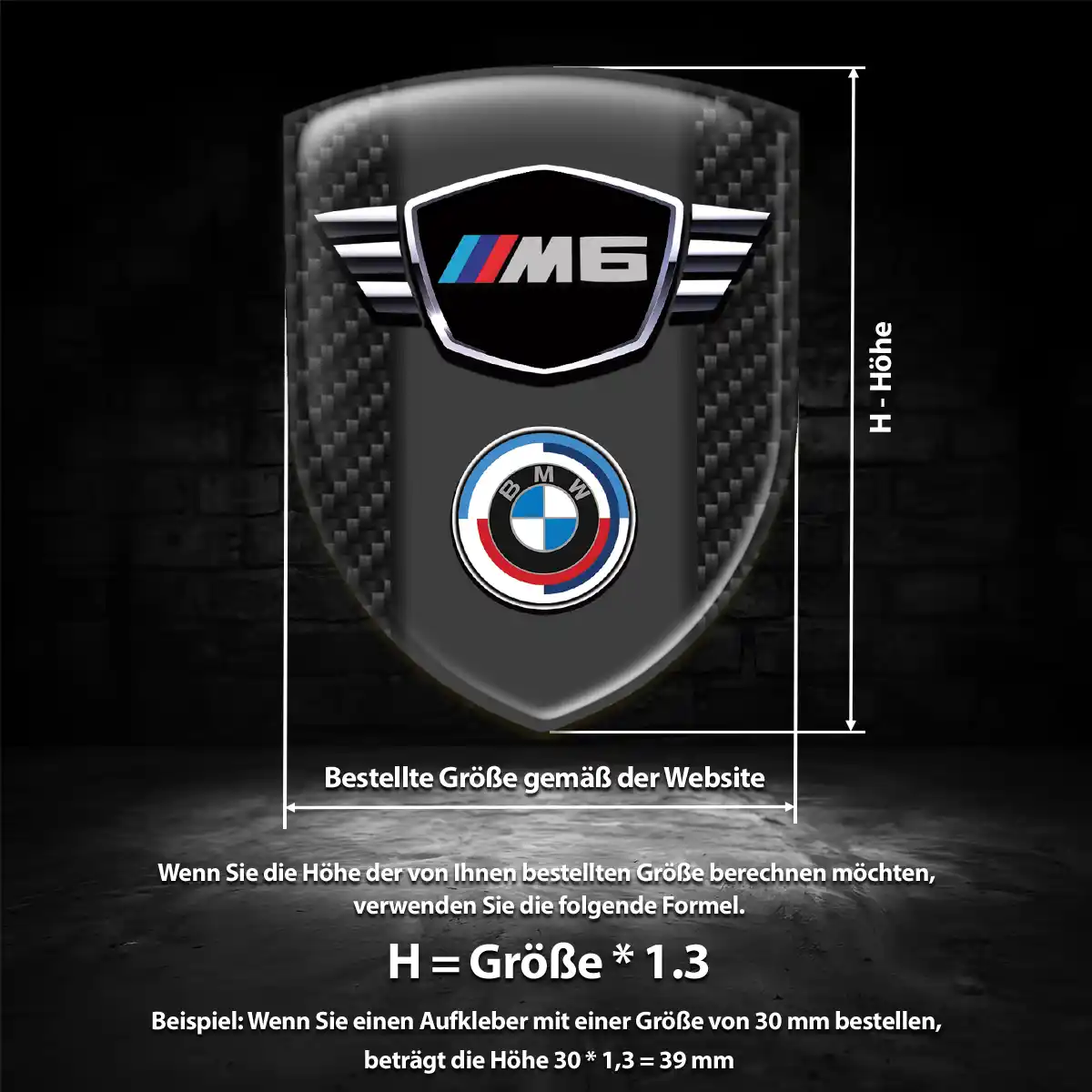BMW Aufkleber 3D Gel Embleme Auto Limitierte Auflage