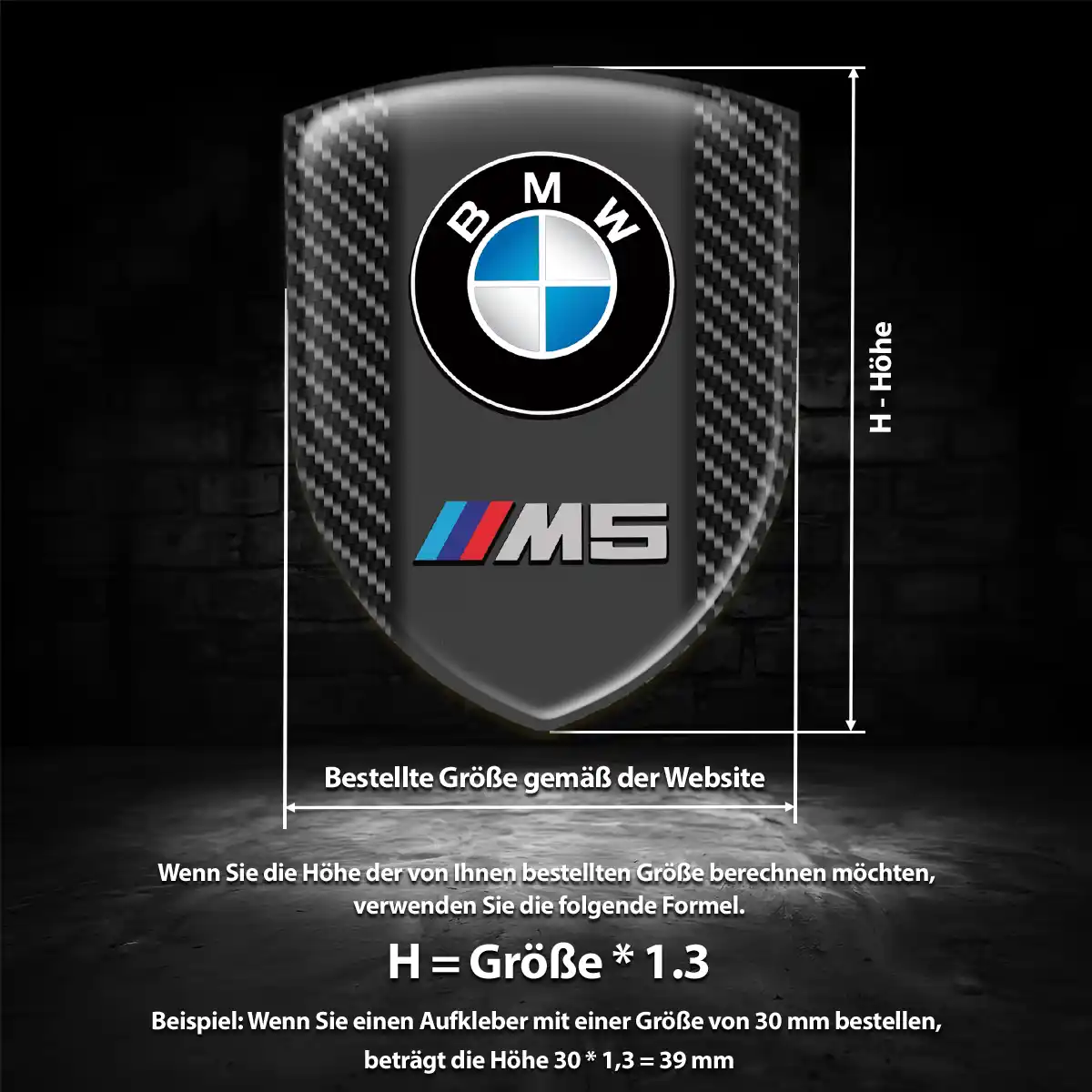BMW Aufkleber 3D Gel Embleme Auto Luxus-Edition