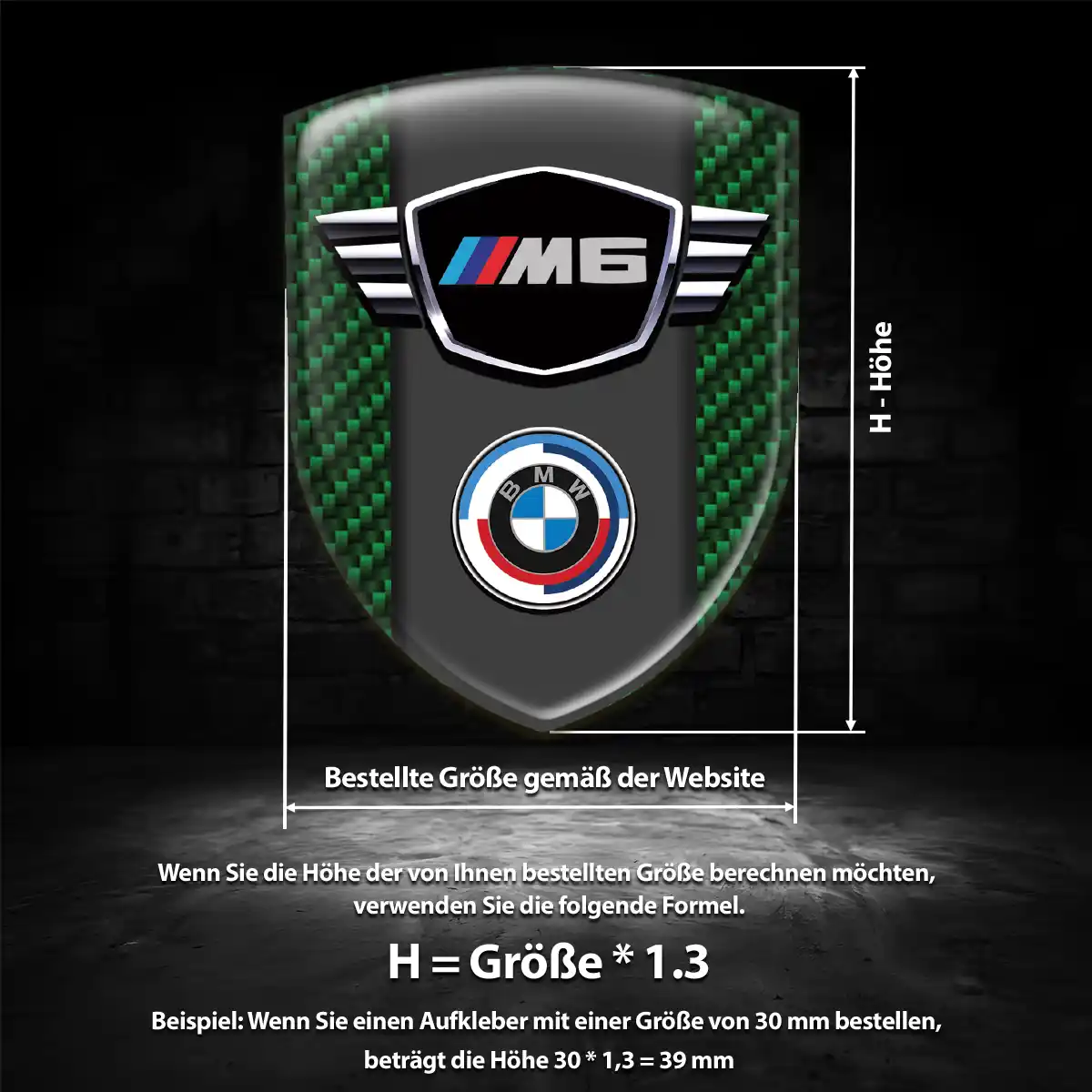 BMW Aufkleber 3D Gel Embleme Auto Premiumqualität