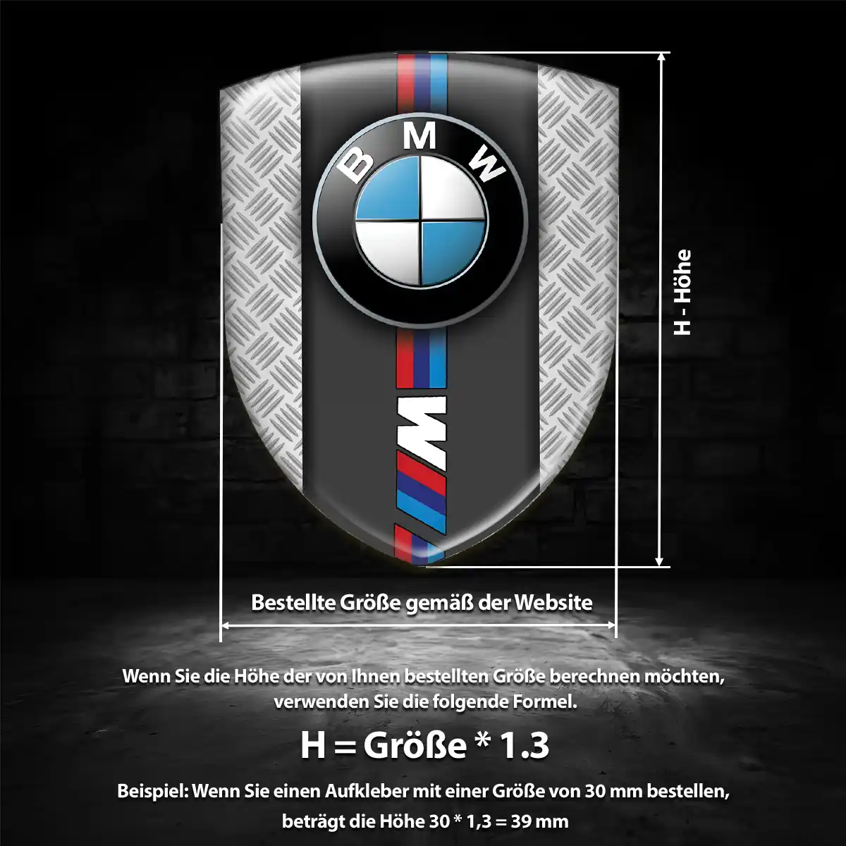 BMW Aufkleber 3D Gel Embleme Limitierte Auflage