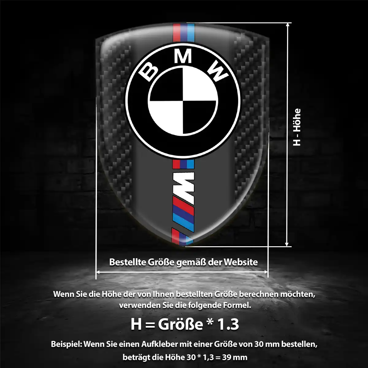 BMW Aufkleber 3D Gel Embleme Luxus-Edition