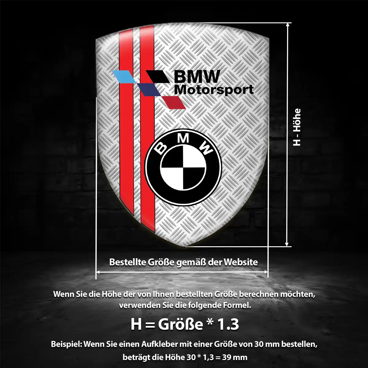 BMW Aufkleber 3D Gel Embleme Premium-Edition