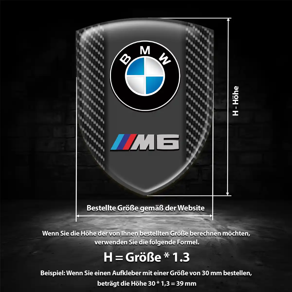 BMW Aufkleber 3D Gel Embleme Premiumqualität