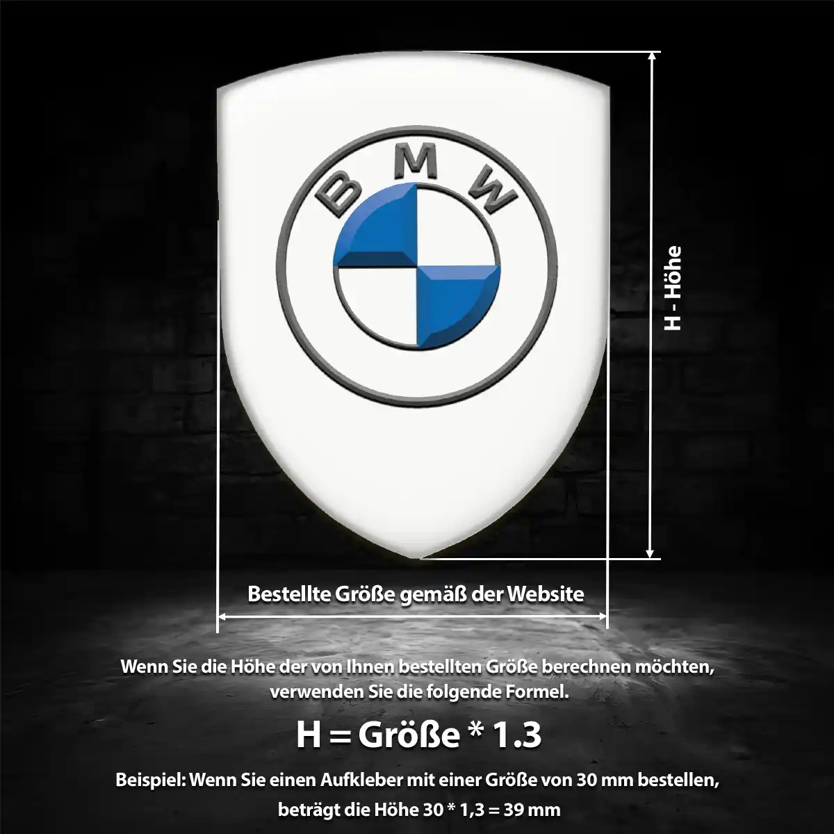 BMW Aufkleber 3D Gel Silikon Auto Limitierte Auflage