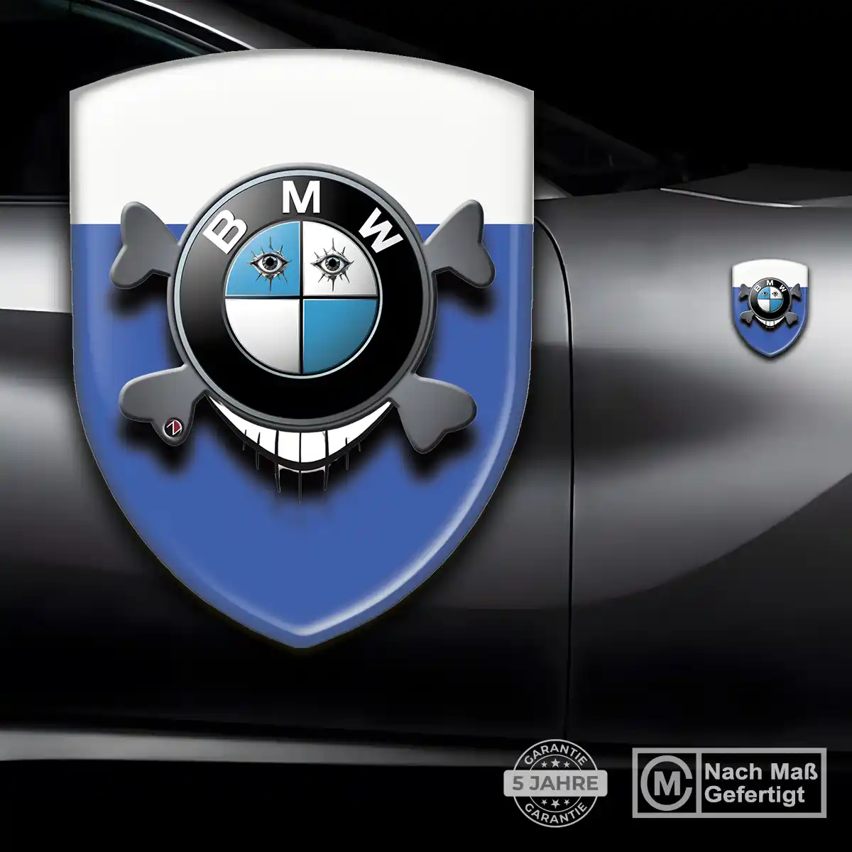 BMW Aufkleber 3D Gel Silikon Auto Stilvolles Design
