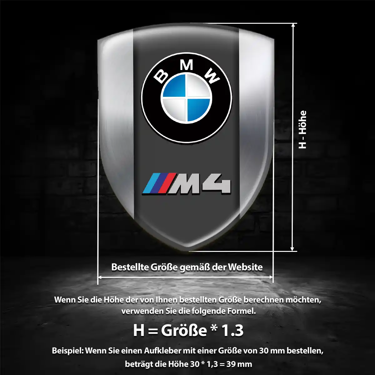 BMW Aufkleber 3D Gel Wappen Auto Hochwertiges Harz