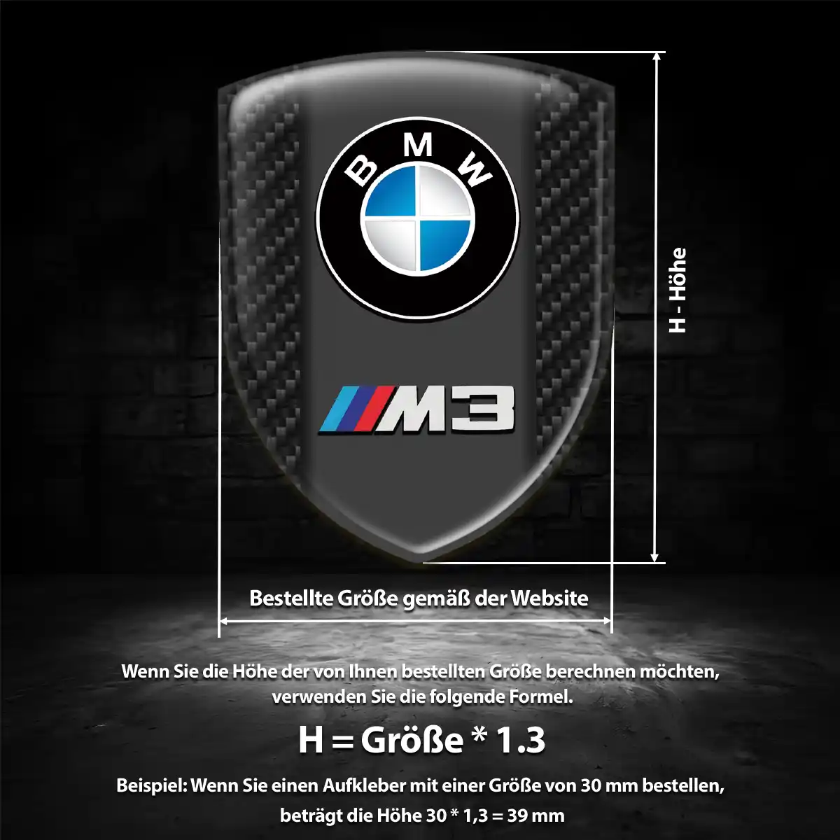 BMW Aufkleber 3D Gel Wappen Auto Limitierte Auflage