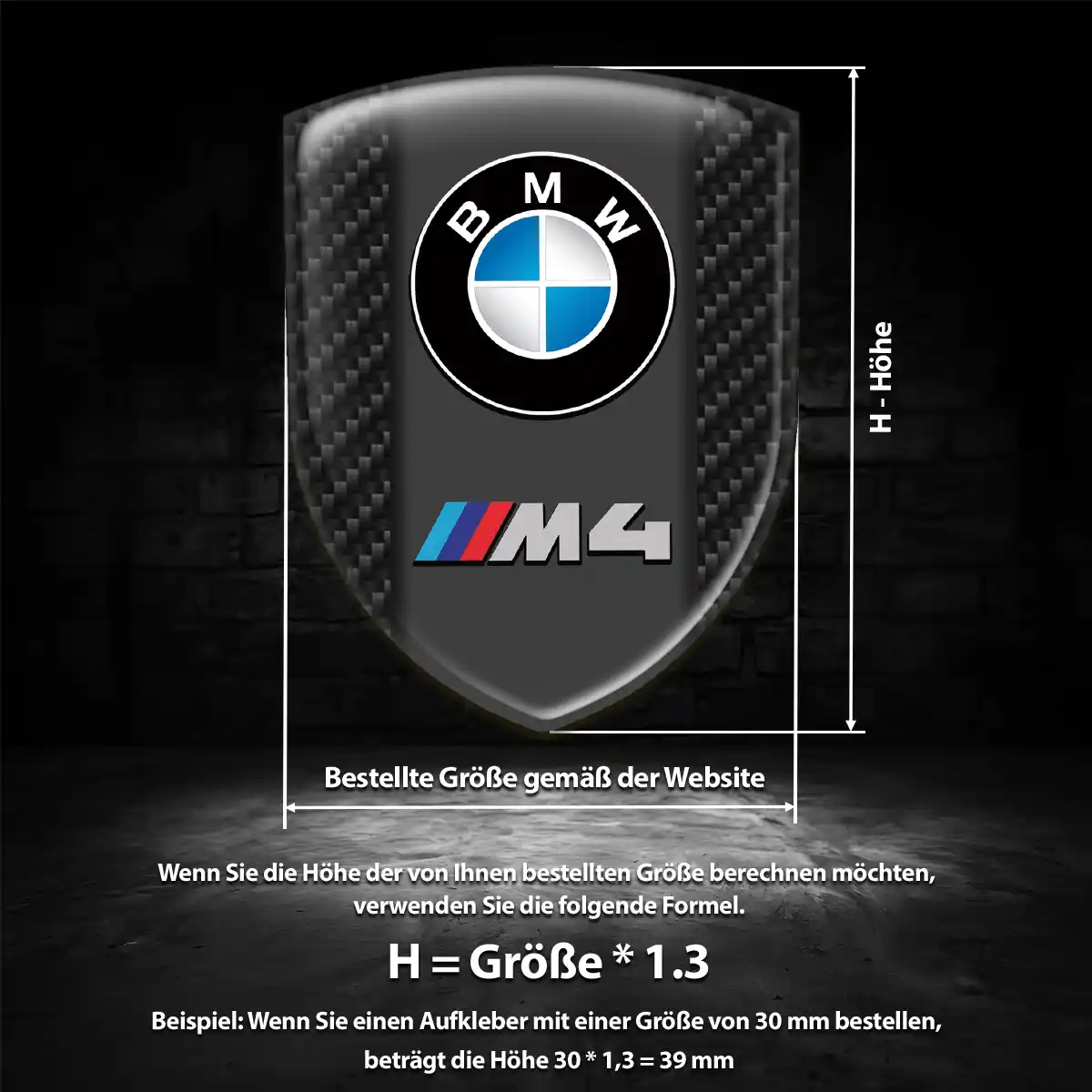 BMW Aufkleber 3D Gel Wappen Auto Stilvolles Design