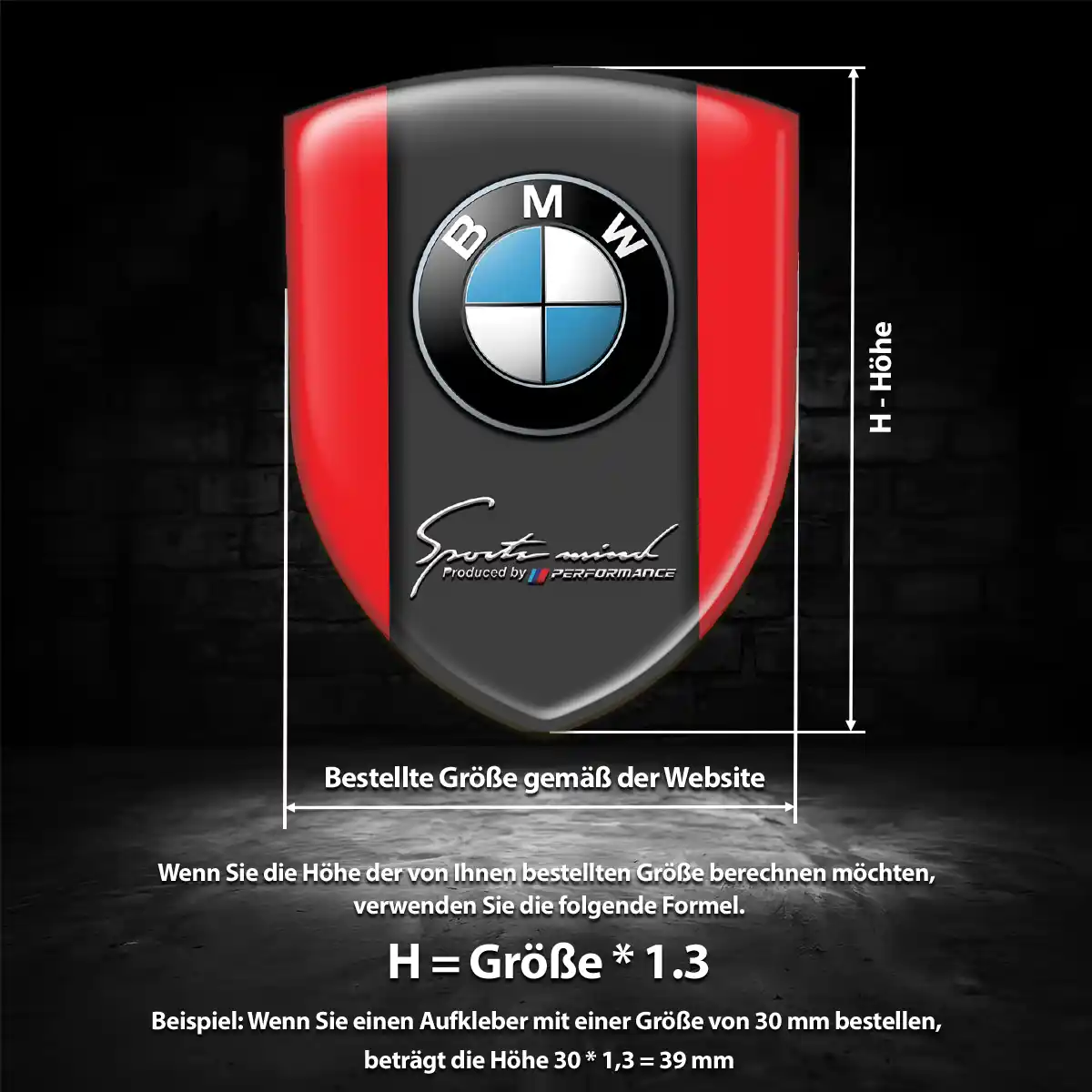 BMW Aufkleber Auto Limitierte Auflage